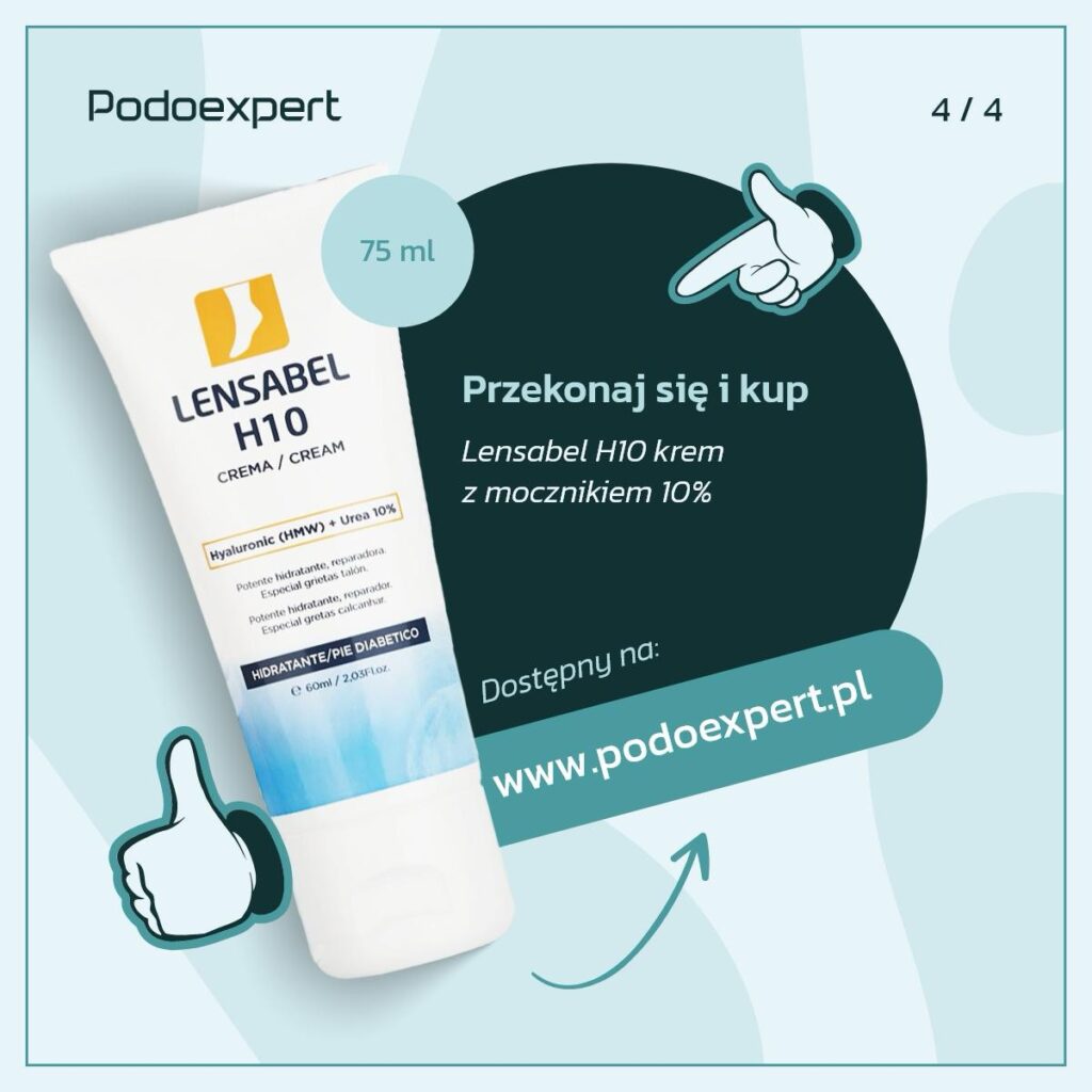 Krem do stóp z mocznikiem 10% Lensabel