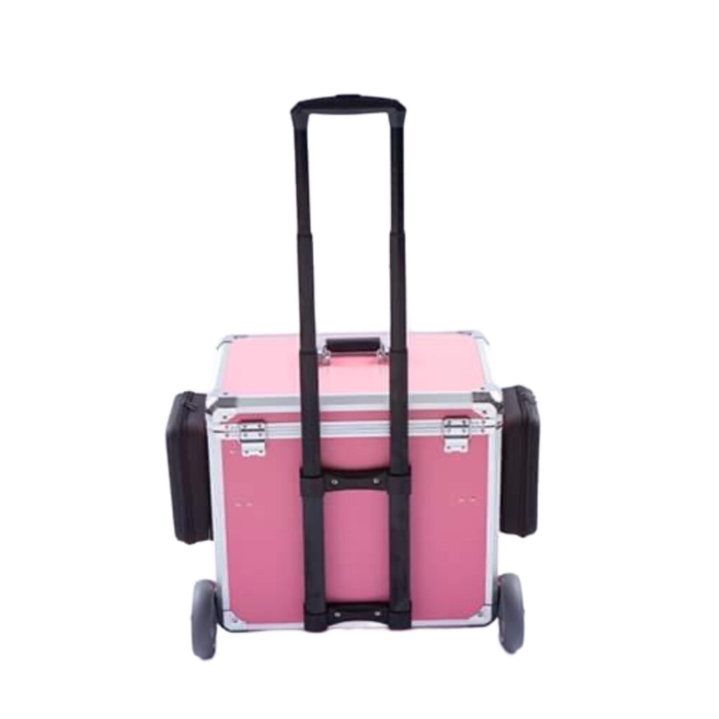 kuferek dla mobilnego podologa w kolorze różowym