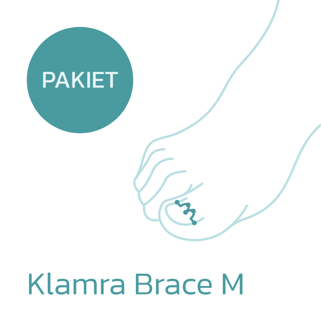 Pakiet produktów potrzebnych do aplikacji klamry Brace M