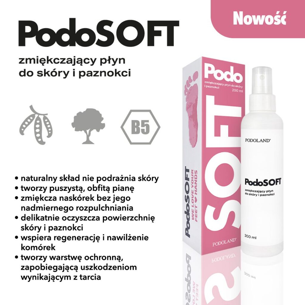 Podoland PodoSoft spray zmiękczający do skóry i paznokci 200 ml