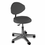 taboret do gabinetu podologicznego w kolorze antracytowym