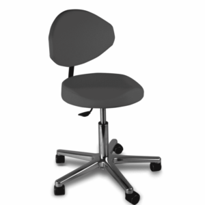 taboret do gabinetu podologicznego w kolorze antracytowym