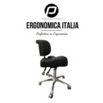 taboret do gabinetu podologicznego czarny