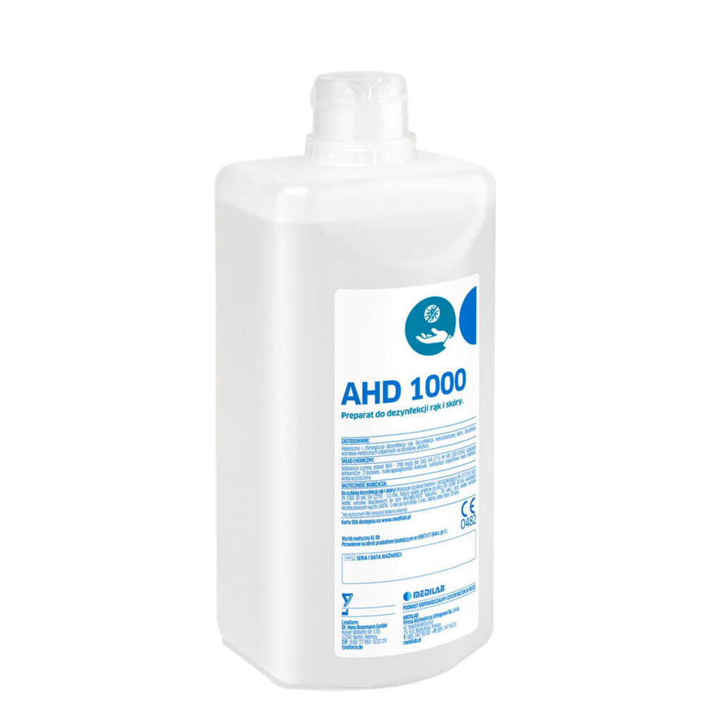 Płyn do dezynfekcji skóry i dłoni AHD 1000 500ml