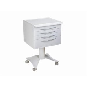 Asystor podologiczny z blatem wykonanym w technologii Corian