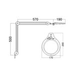 Lampa Luxo lupa podologiczna schemat