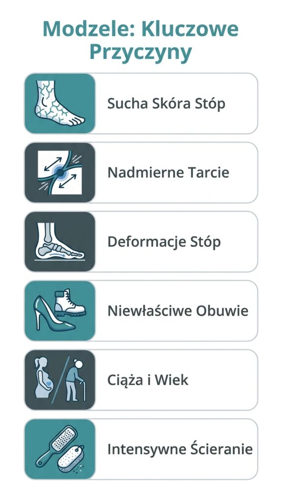 przyczyny modzeli Podoexpert