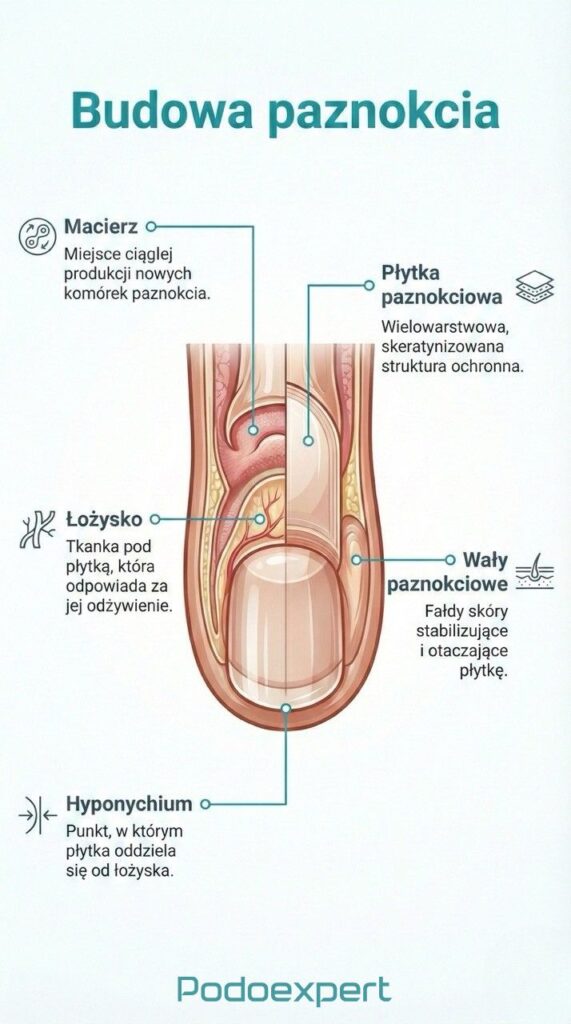 budowa paznokcia Podoexpert