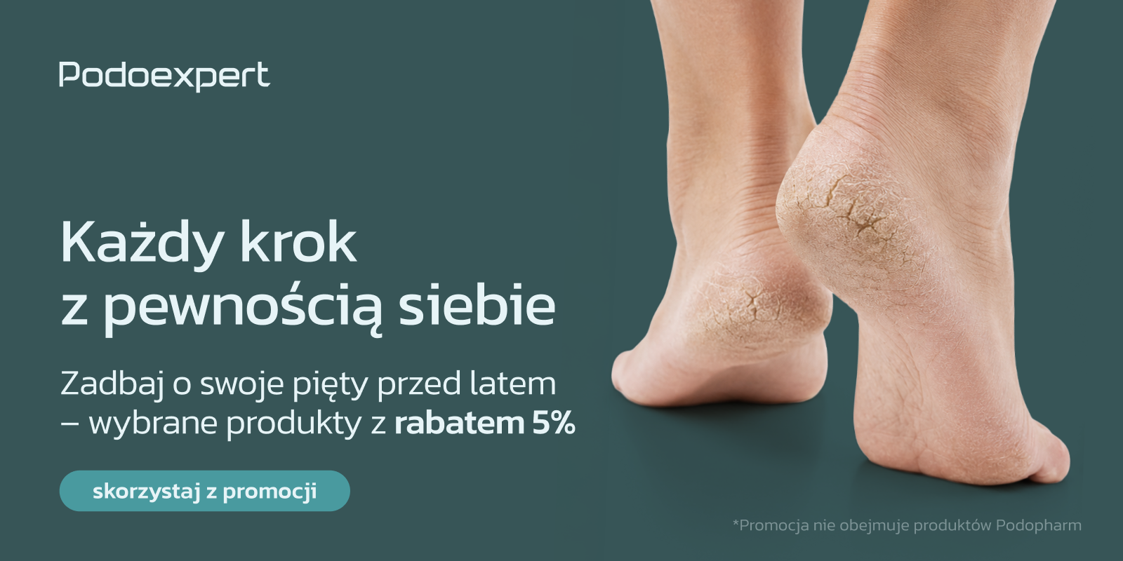 pękające pięty baner